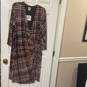 Anne Klein plus size women’s wrap dress; size: 3X